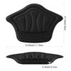 Adhesive Back of Heel Cushion Pads, Heel Grips Inserts for Loose Shoes, Too Big Boots, Reusable Heel Guards Liners for Women Men, Improve Shoe Fit, 6PCS-Black view 4