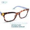 2SeeLife Wide Reading Glasses for Women  Medium-Large Fit, Thick & Sturdy Frame, Spring Hinges, Premium Designer Readers, Tortoise Blue, +3.00 view 2