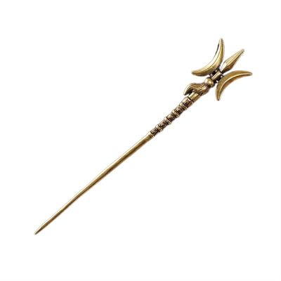 Adityo Brass Cigar Punch Cigar Pass Needle Portable Dredge Drilled Spiral Ventilation Needle Cigar Tool Punch (Color : F)