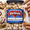 Gourmet Cinnamon Swirl Popcorn by Its Delish, 16 Oz (1 Lb) Jumbo Container Bulk Popcorn, Festive Caramel Air Popped Sweet Crunchy Popcorn with White glaze Corn Snack, Parties  Gluten Free, Vegan, Kosher view 3