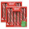 Candy Cane Peppermint Spoons 1 dozen (2 Packs of 6) | Edible Candy Cane Spoons BONUS Pung view 1