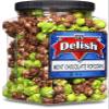 Mint Chocolate Flavored Popcorn by Its Delish, 16 Oz Jumbo Reusable Container, Festive Chocolate Air Popped Sweet Crunchy Popcorn with Mint Corn Snack, Parties  Gluten Free, Vegan, Kosher view 1