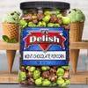 Mint Chocolate Flavored Popcorn by Its Delish, 16 Oz Jumbo Reusable Container, Festive Chocolate Air Popped Sweet Crunchy Popcorn with Mint Corn Snack, Parties  Gluten Free, Vegan, Kosher view 3