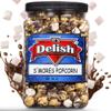 Chocolate S'mores Popcorn by Its Delish, 16 Oz (1 Lb) Jumbo Container Bulk Popcorn, Caramelized with Chocolate and Marshmallows Corn Snack, Parties  Non-Dairy, Kosher view 3