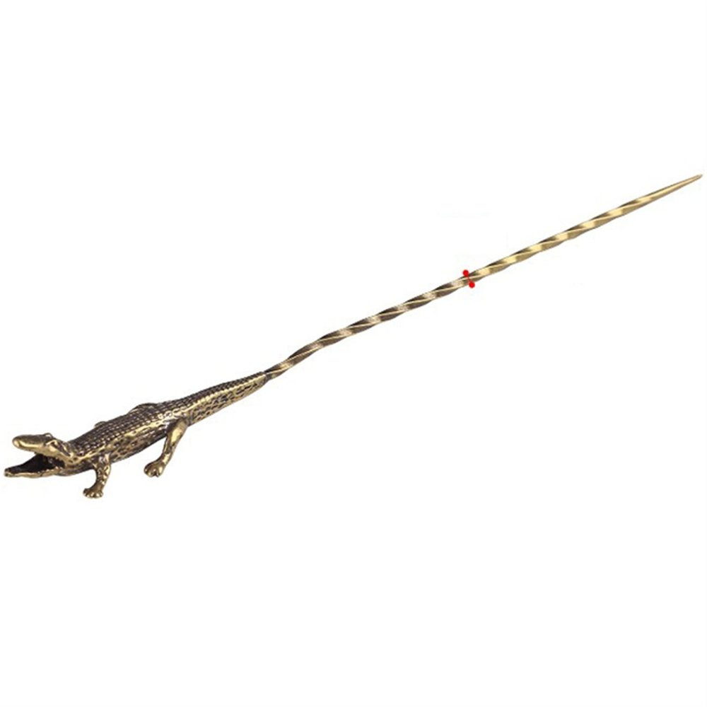 Adityo Brass Cigar Punch Cigar Pass Needle Portable Drilled Spiral Ventilation Needle Cigar Tool Punch (Color : B)