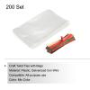 PATIKIL Clear Plastic Bags 6"x4" for Cookie Candy Bakery Dessert Treat Wedding Gift Storage with 3" Foil Twist Ties Mixed Color 200 Set view 3