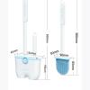 KIZQYN Toilet Brush Silicone Toilet Brush Household Non-Dead Corner Toilet Squat Brush Wall-Mounted Toilet Brush Cleaning Set Toilet Cleaner Brush (Color : 1) view 2