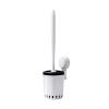 KIZQYN Toilet Brush Wall-Mounted Toilet Brush Household Long Handle Silicone Toilet Brush Toilet Set White Black Toilet Brush Cleaning Assistant Toilet Cleaner Brush view 1