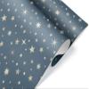 Beautiful Starry Winter Solstice Gift Wrap Thick Celestial Christmas Wrapping Paper Faux Foil Party Decoration (12 foot x 30 inch roll) view 2