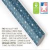 Beautiful Starry Winter Solstice Gift Wrap Thick Celestial Christmas Wrapping Paper Faux Foil Party Decoration (12 foot x 30 inch roll) view 4