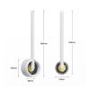 KIZQYN Toilet Brush Bathroom Household No Dead Corner Toilet Brush Toilet Brush Free Punch Wall Hanging Toilet Brush Silicone Toilet Brush Toilet Cleaner Brush (Color : Yellow) view 2
