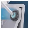 KIZQYN Toilet Brush Bathroom Household No Dead Corner Toilet Brush Toilet Brush Free Punch Wall Hanging Toilet Brush Silicone Toilet Brush Toilet Cleaner Brush (Color : Yellow) view 3