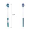 KIZQYN Toilet Brush Toilet Brush Household No Dead Angle Wall-Mounted Toilet Brush Toilet Cleaning Set Comes with Storage Cleaning Liquid Function Toilet Cleaner Brush view 2