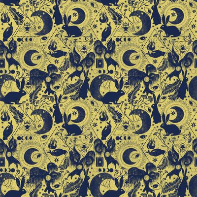 Tarot Celestial Gift Wrap Thick Winter Solstice Wrapping Paper Christmas Party Decoration (12 foot x 30 inch roll)
