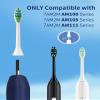 7AM2M AM100/AM105C/AM111 Electric Toothbrush Brush Heads x 4 for 7AM2M Electric Toothbrush ONLY (Black) view 3