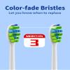 7AM2M AM100/AM105C/AM111 Electric Toothbrush Brush Heads x 4 for 7AM2M Electric Toothbrush ONLY (Black) view 4