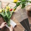 iplusmile 50pcs Transparent Flower Bouquet Wrap Bags for Single Flower Packaging Sleeves for Floral Arrangements Weddings Valentine Day Mother Day view 2