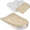 AccEncyc Adjustable Heel Lift Inserts 2 Pack Soft Silicone Height Increase Insoles Heel Lifts for Shoes 1/4" to 1" - 4 Layers view 1