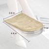 AccEncyc Adjustable Heel Lift Inserts 2 Pack Soft Silicone Height Increase Insoles Heel Lifts for Shoes 1/4" to 1" - 4 Layers view 2