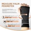 Scrodcat Wrist Compression Sleeves, Brace for Carpal Tunnel & Pain Relief Treatment,Wrist Support Women Men, Breathable Sweat-Absorbing Brace(Pair), Silver Black, S, Pack of 2 view 3