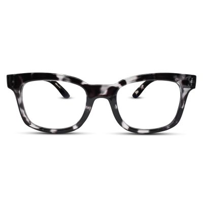 2SeeLife Wide Reading Glasses for Women  Medium-Large Fit, Thick & Sturdy Frame, Spring Hinges, Premium Designer Readers, Gray Leopard, +2.00