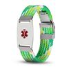 BAIYI HOPE Customized Stainless Steel Medical Alert ID Bracelet for Women and Men, Personalized Nylon Braided Stretch Medical Emergency Identification Bracelet for Seniors 6-8" Adjustable view 2