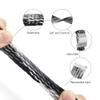 BAIYI HOPE Custom Engraving Medical Alert ID Bracelet for Women Men - Interchangeable Stainless Steel Medic Alarm Tag with Nylon Braided Elastic Rope Medical Emergency ID Bracelet 6-8in Adjustable view 4