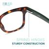 2SeeLife Wide Reading Glasses for Women  Medium-Large Fit, Thick & Sturdy Frame, Spring Hinges, Premium Designer Readers, Tortoise Green, +3.00 view 4