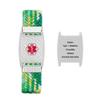 BAIYI HOPE Custom Engraving Stainless Steel Medical Alert ID Bracelet Personalized Braided Nylon Stretch Medical Emergency Health Alert Wristband for Women and Men 6-8 inches view 1