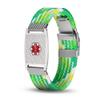 BAIYI HOPE Custom Engraving Stainless Steel Medical Alert ID Bracelet Personalized Braided Nylon Stretch Medical Emergency Health Alert Wristband for Women and Men 6-8 inches view 2