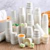 600 Pack Disposable 3 oz Paper Cups, Mouthwash Small Tasting Cups Bathroom Paper Coffee Cold Beverage Drinking Cup for Picnic, BBQ, Party, Travel and Event (Stylish) view 2