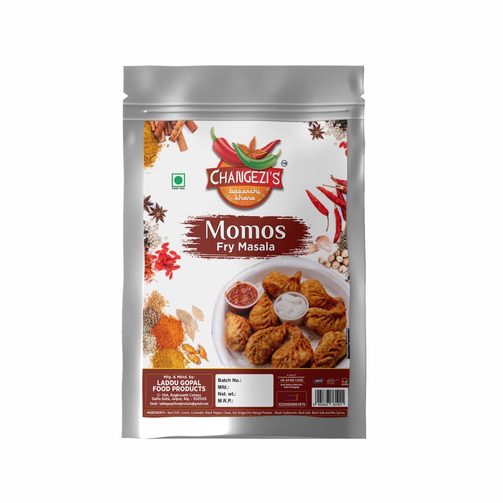 Authentic Chinese Tradition Momo Fry Masala|Whole Spices Blend With Authentic Traditional Taste||Natural Spices|No Preservatives(NO Added Colors) 190gm(pack of 1x190gm)