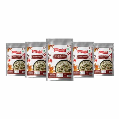 Afghani Shahi White Chicken Korma/Chicken Vellai Kuruma Masala||Chicken White Kurma|Whole Spices Blend reservatives(NO Added Colors) 400gm(pack of 5x 80gm)