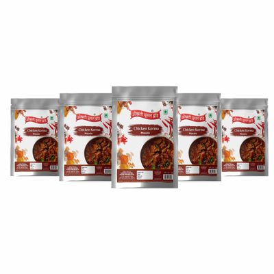 Zafrani Chicken Korma|Shahi Murgh Korma|kavurma|Whole Spices Blend With Authentic Traditional Taste||Natural Spices|No Preservatives(NO Added Colors) 400gm(pack of 5x 80gm)