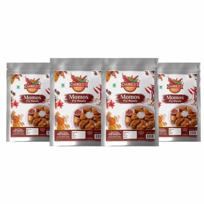 Authentic Chinese Tradition Momo Fry Masala|Whole Spices Blend With Authentic Traditional Taste||Natural Spices|No Preservatives(NO Added Colors) 320gm(pack of 4x 80gm)