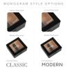 CASE ELEGANCE Monogrammed MAG Cigar Humidor, Glass Top with Magnetic Seal, Storage for 20-30 Cigars, Matte Black with Custom Polished Hardware, Digital Hygrometer, Spanish Cedar, New Hydro Channel view 2