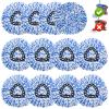 12 Pack Spin Mop Replacement Head,Fit for Rinse Clean 2-Tank System, Microfiber Mop Head Replacement Easy Wring Mop,Refill Mop Replace Head for Floor Cleaning view 1