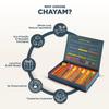 CHAYAM 6 Tube Tea Gift Set | Herbal & Green Loose Leaf Teas in Glass Tubes & a Lead-Free Brass Infuser | Chamomile, Mint, Cinnamon, Turmeric, Lavender & Himalayan Green view 3