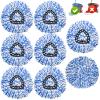 8 Pack Spin Mop Replacement Heads,100% Microfiber Spin Mop Refill Head,360 Spinning Mop Replace Head for Floor Cleaning, Only Fit for RinseClean 2-Tank System view 1