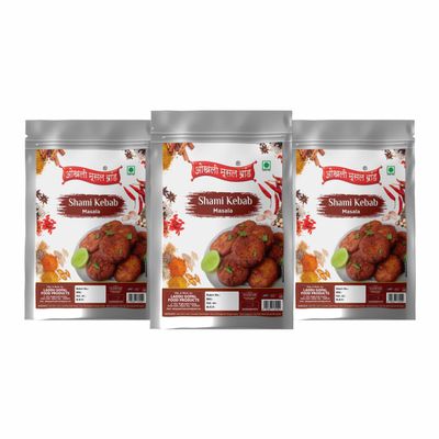 Awadhi Chicken Mutton shami Kabab/Kebab Masala|Whole Spices Blend With Authentic Traditional Taste||Natural Spices|No Preservatives(NO Added Colors) 450gm(pack of 3x 150gm)