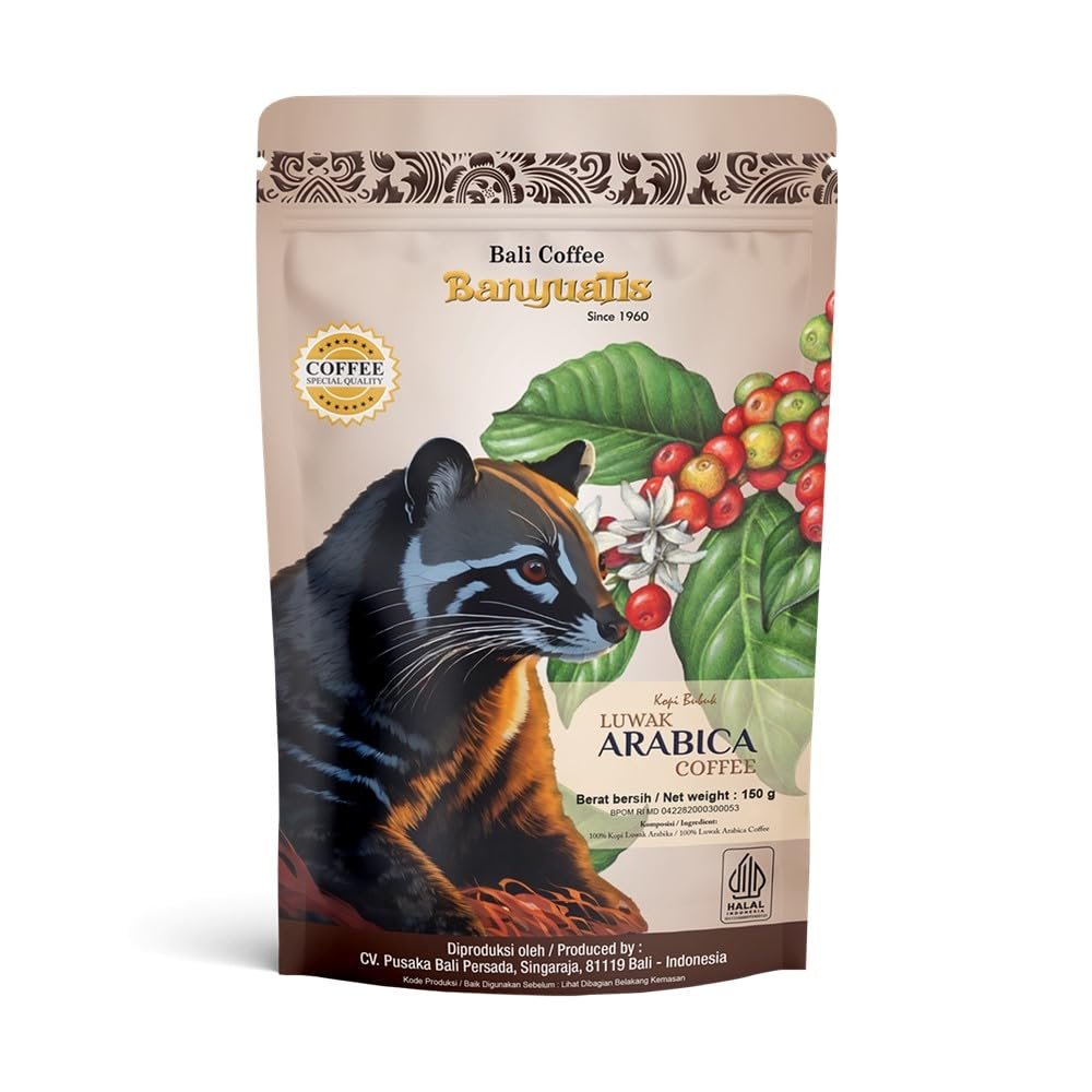 BanyuaTis Indonesia Coffee Luwak Arabica Coffee Powder 150g