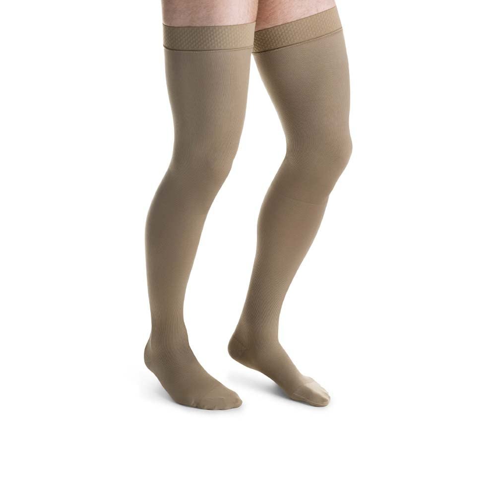 JOBST forMen Compression Socks, 30-40 mmHg, Thigh High, Closed Toe - Choose Your Size & Color