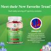 Chewable Vitamin D Gummies for Kids - Delicious Vitamin D 1000 IU Per Serving - Toddlers Immune Support Gummies - Berries Flavored Supplement for Bones Health & Muscles - Gelatin Free - 60 Chews view 4