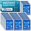 25 Pack Instant Ice Cold Pack (6 x 4.5) - Disposable Instant Ice Packs for Injuries | Cold Compress Ice Pack for Pain Relief view 1