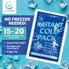 25 Pack Instant Ice Cold Pack (6 x 4.5) - Disposable Instant Ice Packs for Injuries | Cold Compress Ice Pack for Pain Relief view 3