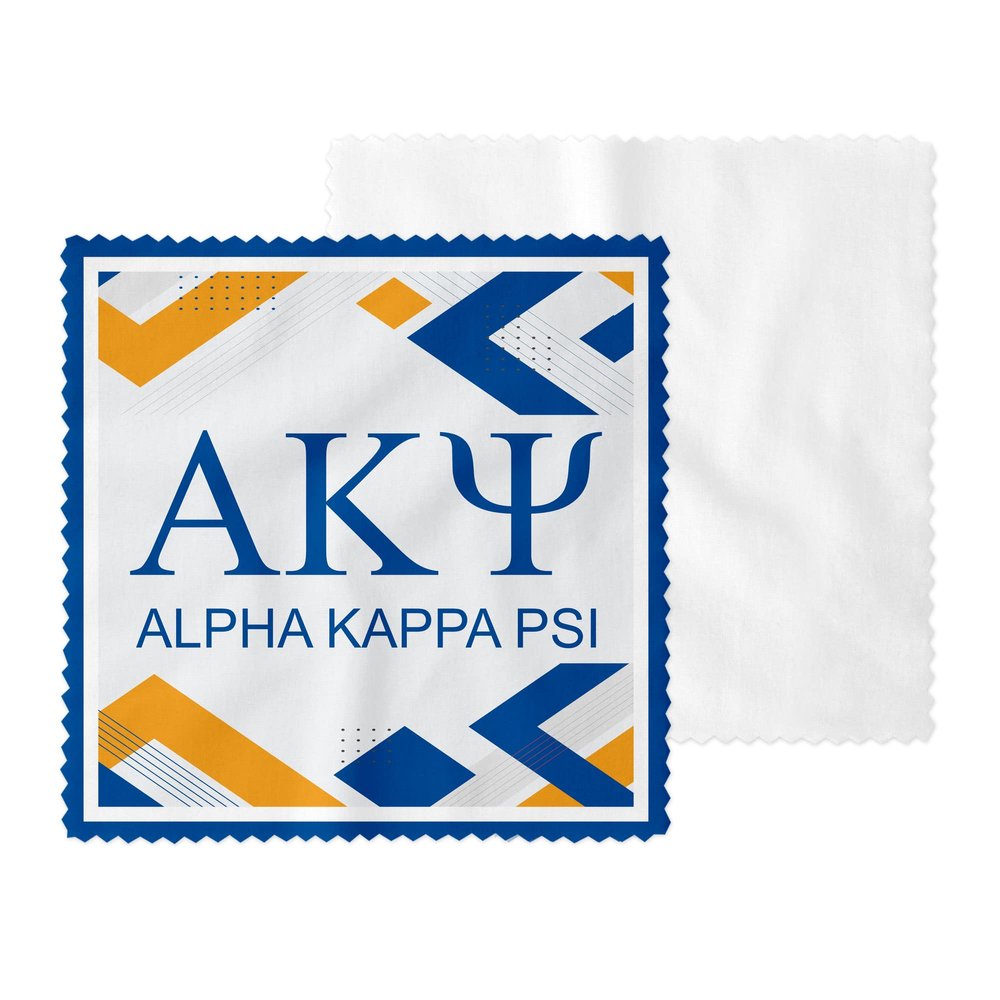 Alpha Kappa Psi Fraternity Eyeglass Cleaner & Microfiber Cleaning Cloth (Alpha Kappa Psi 4)