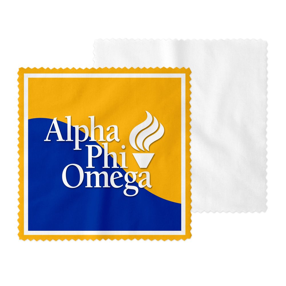 Alpha Phi Omega Eyeglass Cleaner & Microfiber Cleaning Cloth (Alpha Phi Omega - 9)