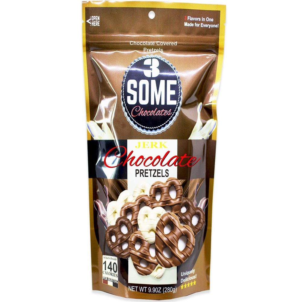 Jerk Chocolate Pretzels