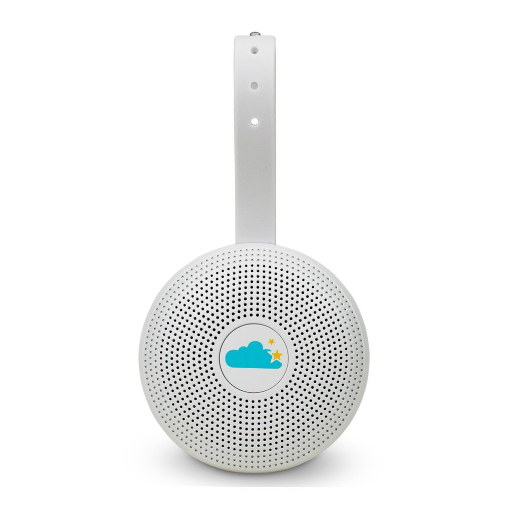 Yogasleep Hushh+ Portable White Noise Machine for Baby, 20 Soothing Natural Sounds, Amber Night Light, Wireless Charging & Speaker, Compact Size, Noise Canceling for Better Sleep & Nursery Must Have