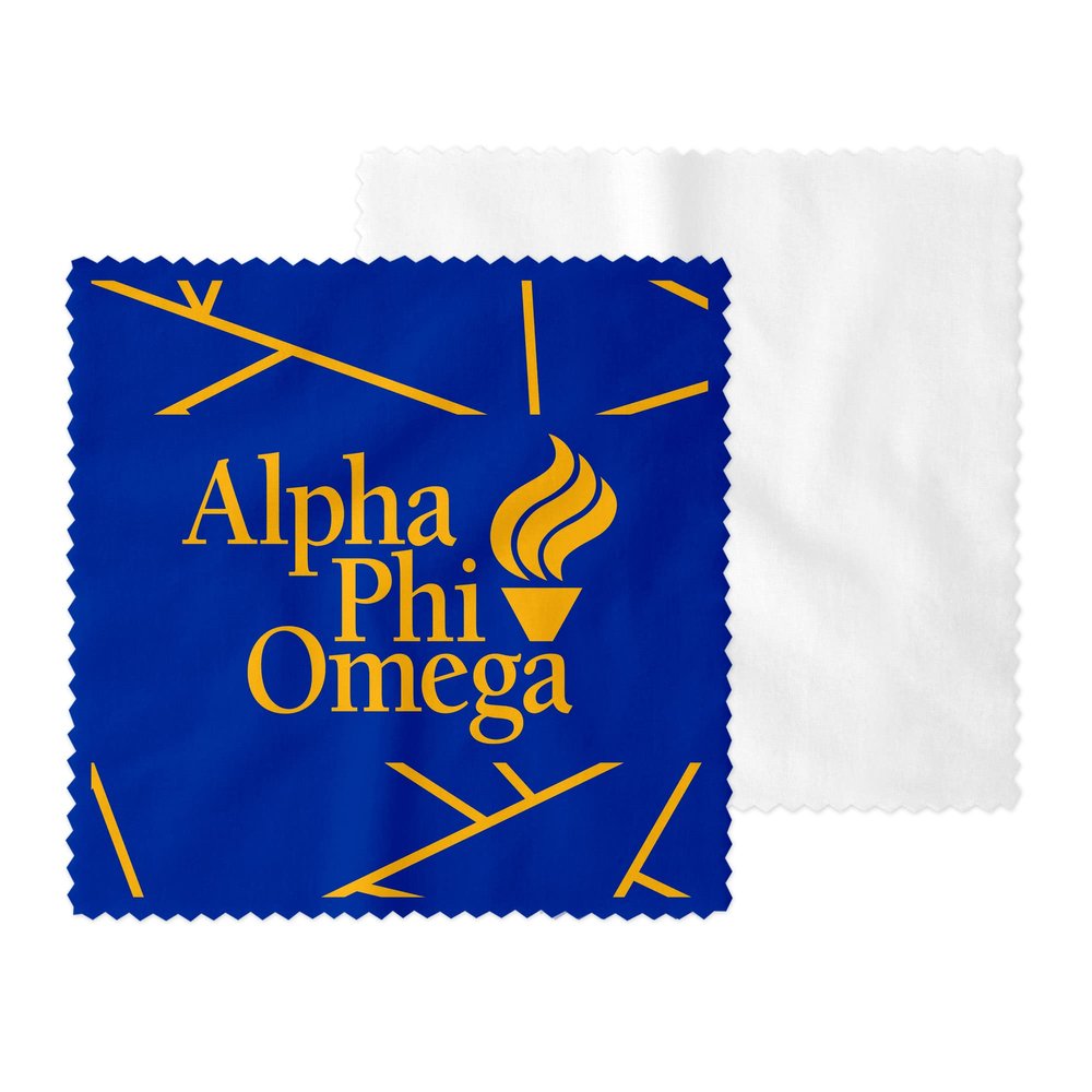 Alpha Phi Omega Eyeglass Cleaner & Microfiber Cleaning Cloth (Alpha Phi Omega - 8)